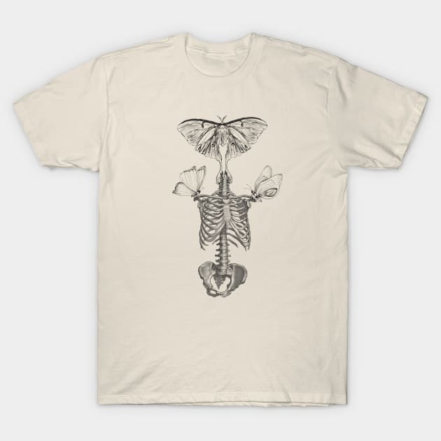 Butterfly skeleton T-Shirt by OdllyWeird